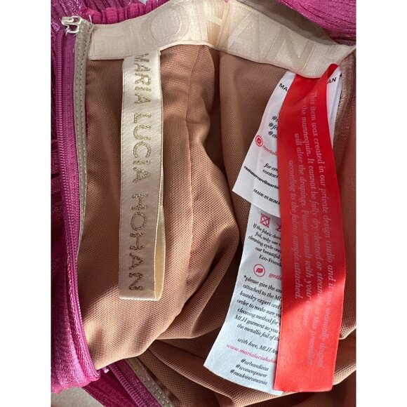 Maria Lucia Hohan Caly Gown in Raspberry 36/4 New Womens Maxi Dress - Picture 11 of 13